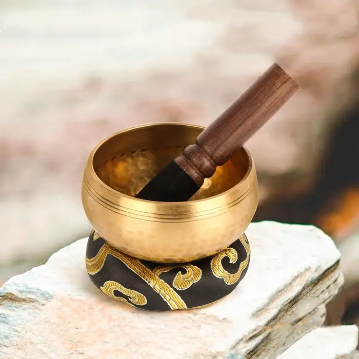 1 bol chantant de méditation pour le yoga, pour la pratique de la pleine conscience, la thérapie spirituelle, la décoration d'ambiance et comme cadeau de fête.