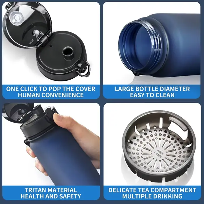 Bouteille d'eau portable sans BPA pour adultes et enfants