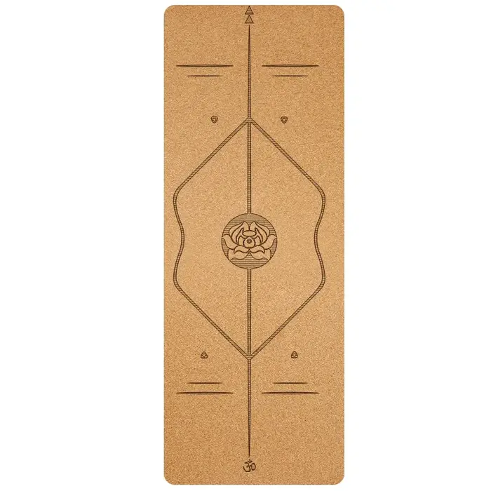 Tapis de yoga en liège et caoutchouc naturel