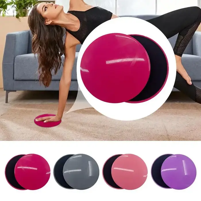 Pilates disques de glisse Fitness Core curseur 2 faces exercice plaque