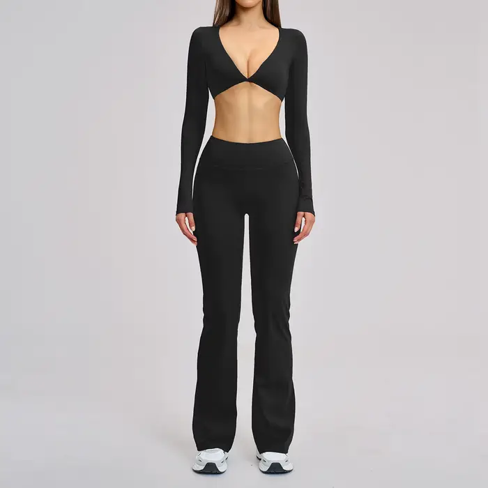 Ensemble de yoga 2 pièces pour femmes, tenue de sport, vêtements d'entraînement, vêtements de sport,