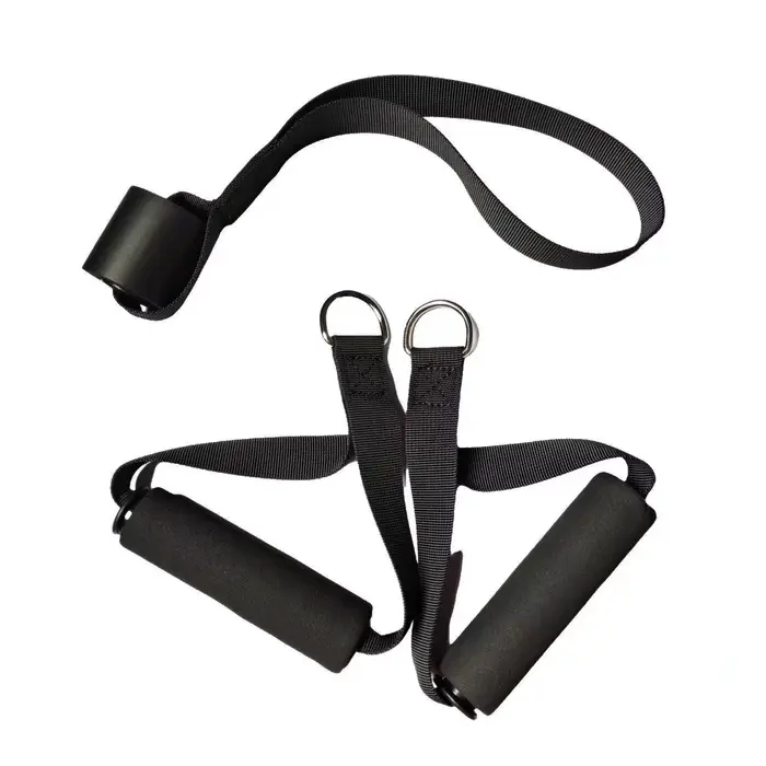 Poignée de gymnastique poignées en mousse Extra larges pour Fitness Crossfit levage traction entraînement robuste anneau en D tirer corde câble Tube accessoires