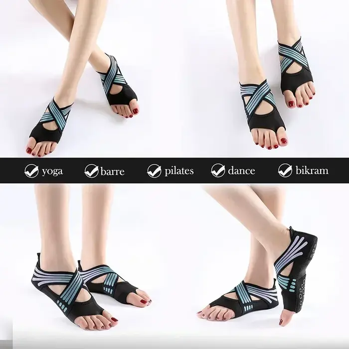 1 paire de chaussures de yoga antidérapantes professionnelles
