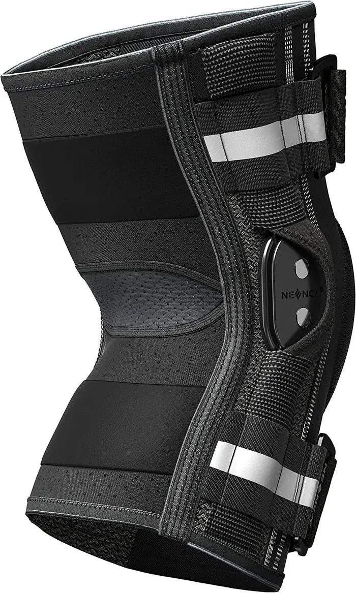 Genouillère articulée, stabilisateurs double face, soutien du genou pour soulager la douleur au geno
