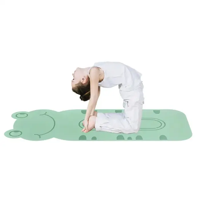 Tapis de yoga pour enfants, tapis d'exercice avec motif d'animaux de dessin animé, tapis de Pilates