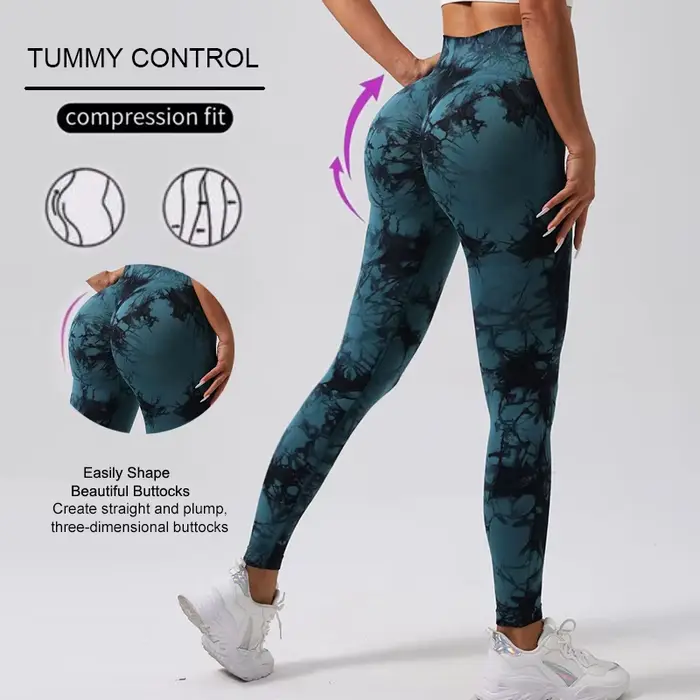 WAREBALL nouveau cravate colorant pantalons de Yoga Leggings de gymnastique femmes sans couture tail