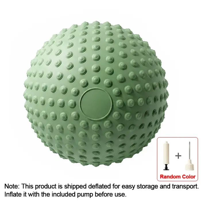 Ballon de yoga texturé 25 cm en PVC, ballon de Pilates pour l'entraînement de l'équilibre et du plancher pelvien, pour la salle de sport à domicile, fitness pour adultes débutants