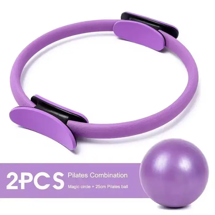 Kit de 13 pièces pour le yoga et le Pilates : Cercle de yoga, ballon de Pilates, équipement professionnel pour le remodelage corporel, amélioration de la santé et perte de poids, avec accessoires de r