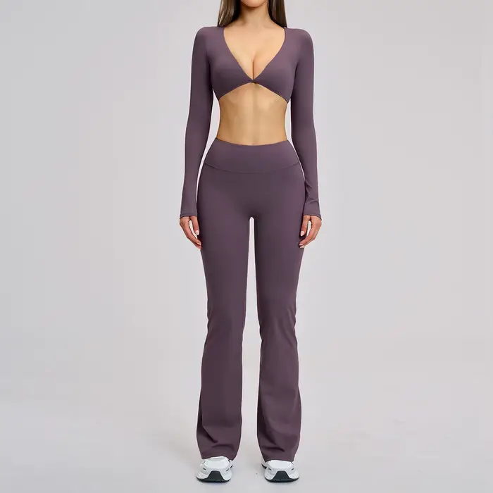 Ensemble de yoga 2 pièces pour femmes, tenue de sport, vêtements d'entraînement, vêtements de sport,