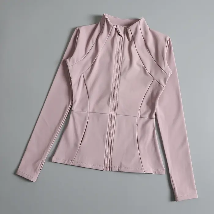 Manteau de yoga à manches longues pour dames, vêtements de yoga pour dames, haut élastique, lâche, e