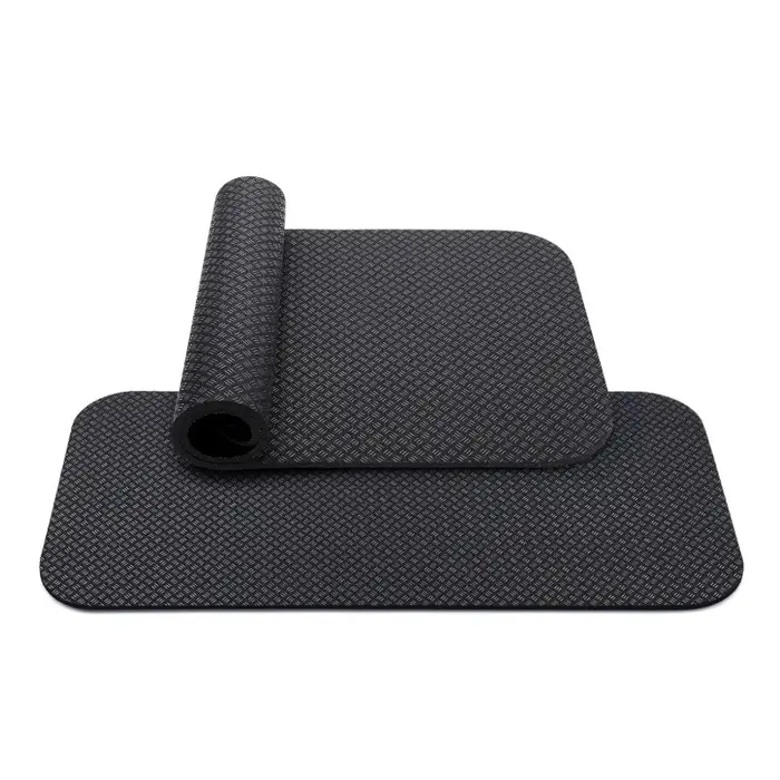2 tapis de protection pliables double face antidérapants pour vélo d'appartement et équipement de fitness