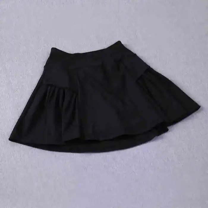 Jupe courte de sport ; pseudo jupe de course deux pièces pour femme; combinaison de badminton d'été;