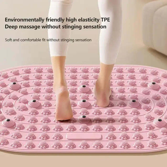 Tapis de massage des pieds par réflexologie et acupression, antidérapant et durable, pour la maison et le yoga.
