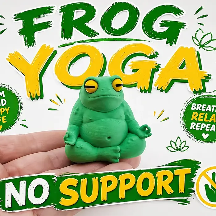 Figurine de grenouille méditative mignonne