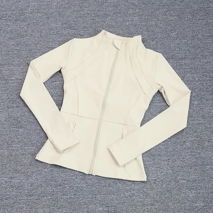 Manteau de sport pour femmes, chemise de Yoga, Slim, manches longues, course rapide, Pilates, Fitnes