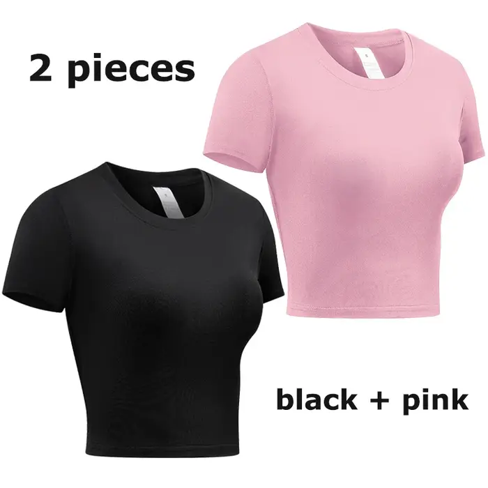 T-shirt de sport court pour femmes