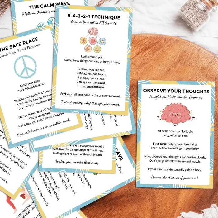 Cartes Flash de pleine conscience