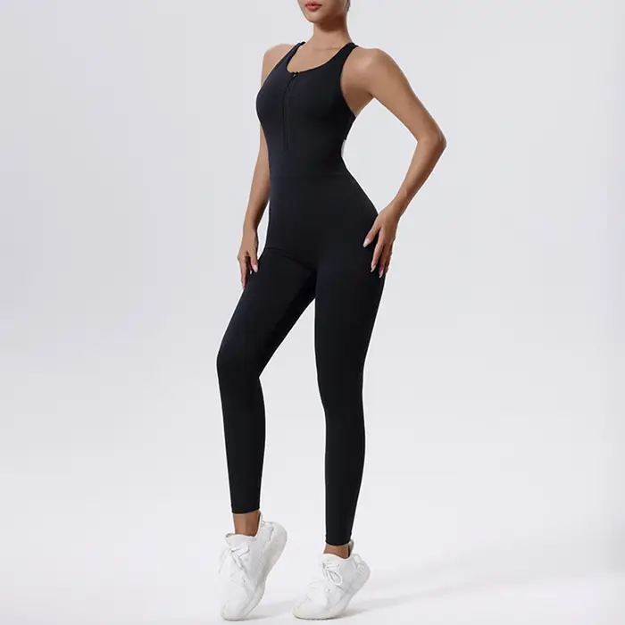 Combinaison de yoga dos nu sexy pour femmes, combinaisons de batterie d'entraînement sportif, barbot