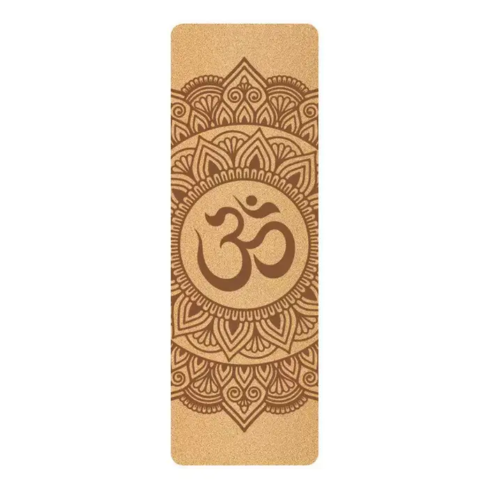 Tapis de yoga en liège écologique antidérapant de 6 mm d'épaisseur, tapis de fitness pour les exerci