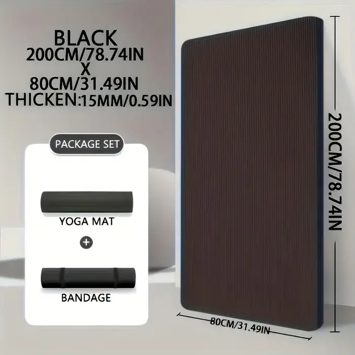 Tapis de yoga NBR épais de 15/20 mm