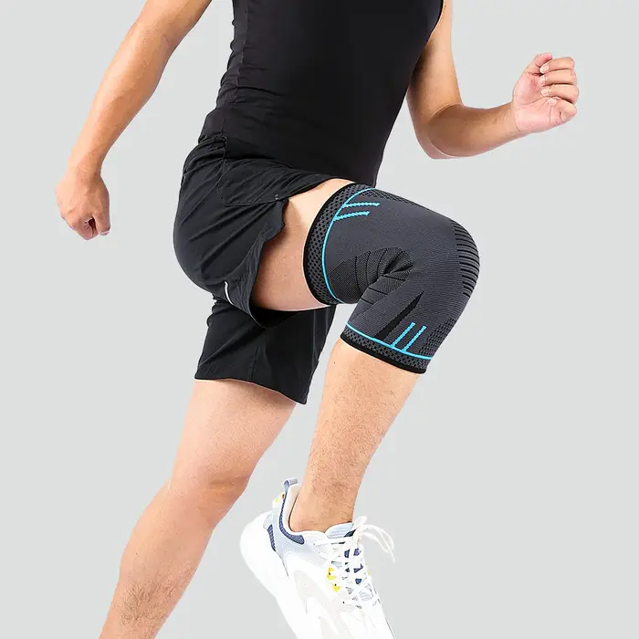 Manchon de soutien de genou à Compression, genouillères élastiques, attelle de ressorts, protection
