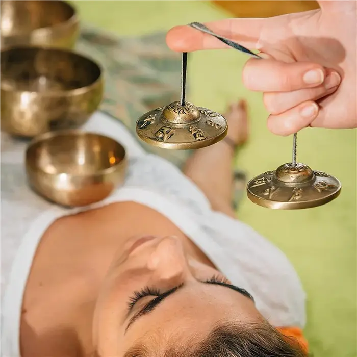 Cloches de méditation tibétaines Tingsha