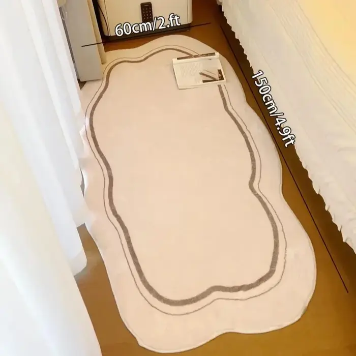 Tapis VIKAMA moderne et simple en forme de nuage irrégulier pour salon