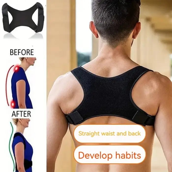 Ceinture de soutien de la posture pour un meilleur alignement – Support dorsal léger pour s'asseoir et debout