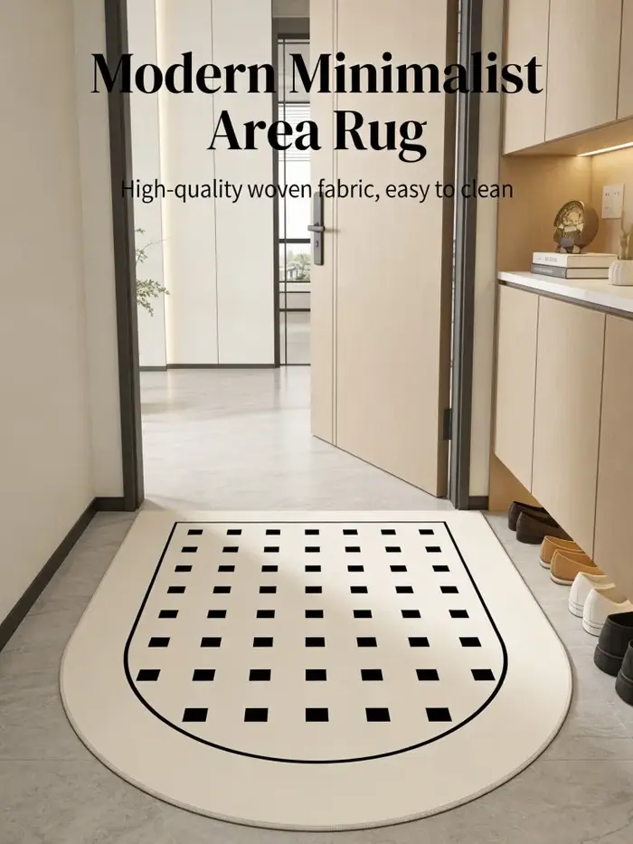Tapis géométrique unique à pois