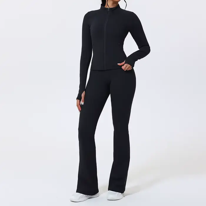2 pièces costume de Yoga ensemble de sport vêtements de Yoga ensemble de gymnastique femmes survêtem