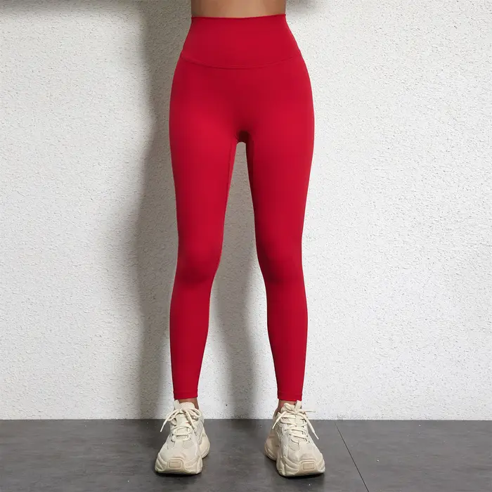 Couleur unie femmes Gym Sport pantalon 25 "double grande taille Fitness