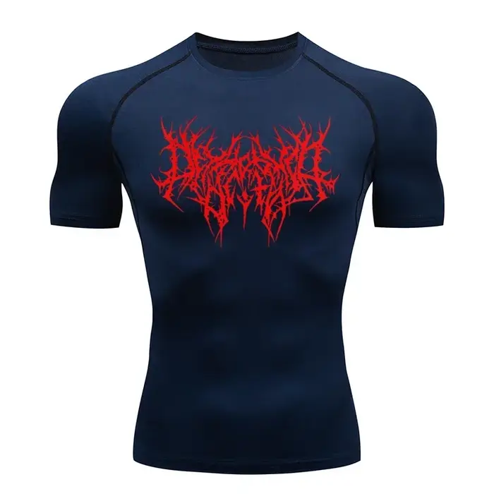 T-shirt de sport à séchage rapide pour homme, t-shirt de compression, maillot de fitness, t-shirts d