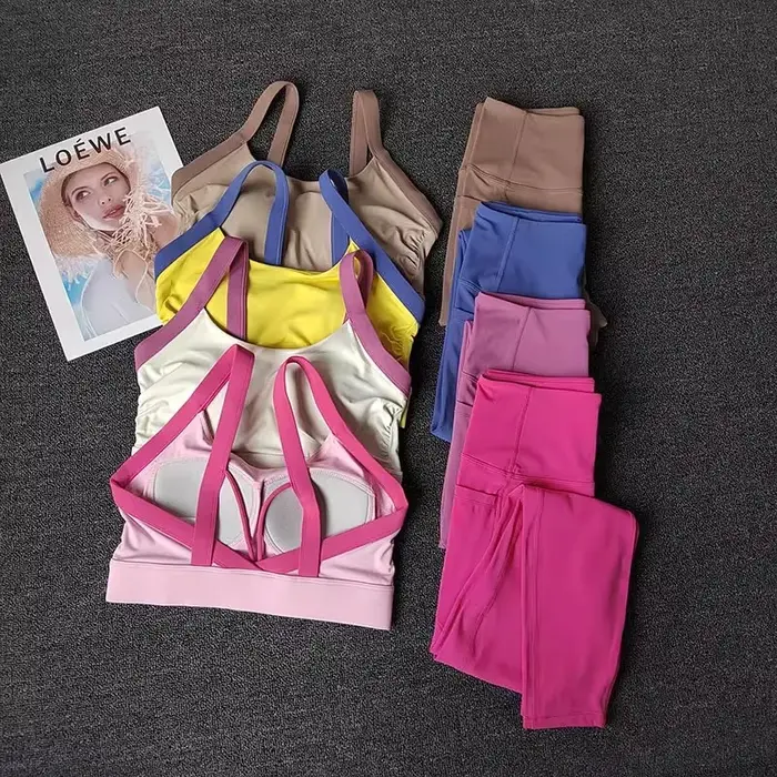 Combinaison d'entraînement de Yoga haut de gamme pour femmes, ensemble de Fitness, vêtements de spor