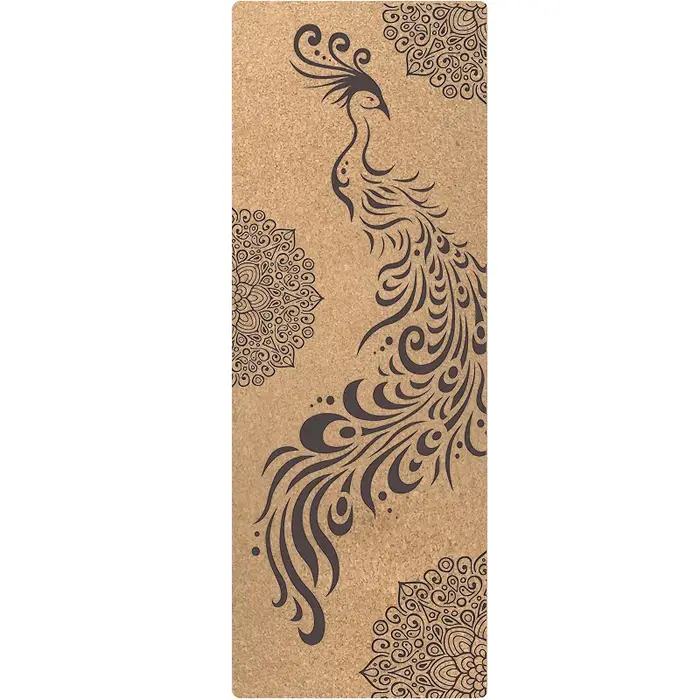 Tapis de yoga en liège et caoutchouc naturel