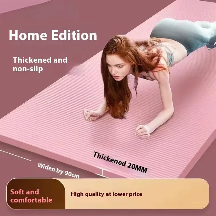 Tapis de Yoga haute densité antidérapant d'épaisseur de 10MM pour l'exercice de gymnastique de Pilates de sport à la maison