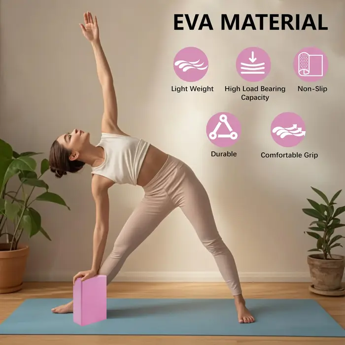 Blocs de yoga, cubes, briques de Pilates, tapis de renforcement, fournitures de yoga sportif, équipement d'exercice à domicile, fitness en EVA