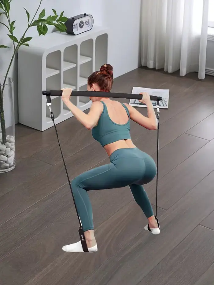 Kit de barre de Pilates avec bandes de résistance