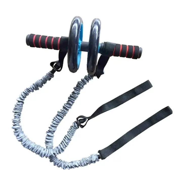 Fitness roue abdominale rouleau Crossfit bande de résistance cordes AB exercice Abs formateur Tube élastique exercice de gymnastique équipement de gymnastique