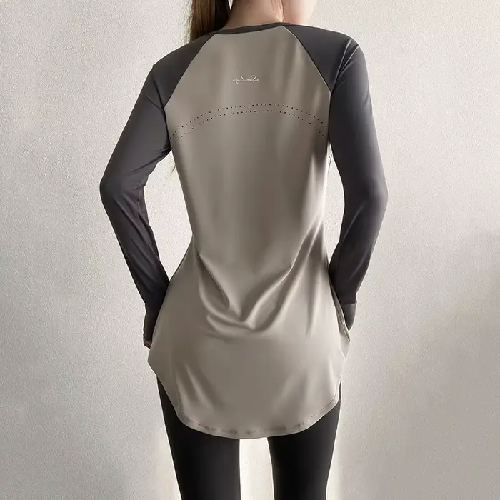 Vêtements de Yoga à manches longues, chemisier Pilates, haut de Sport pour femmes, chemise de Yoga,