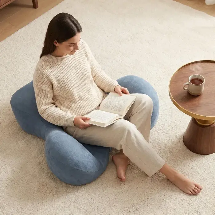 Coussin de méditation, Zafu en mousse à mémoire de forme au charbon de bambou