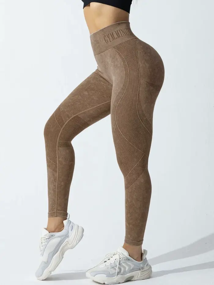 Pantalon de Yoga taille haute sans couture pour femmes