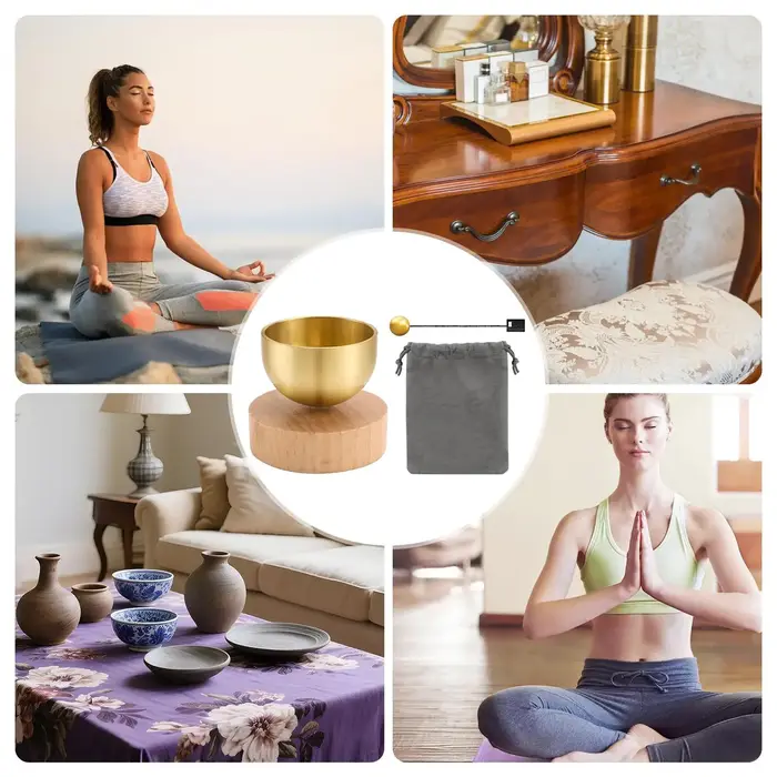 Bol chantant en laiton pour la méditation et le yoga