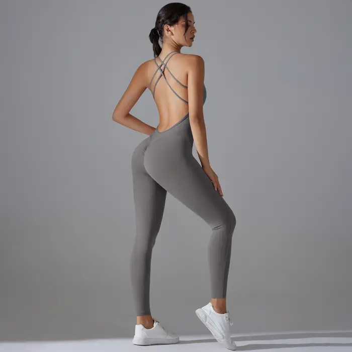 Combinaison de batterie de yoga dos nu
