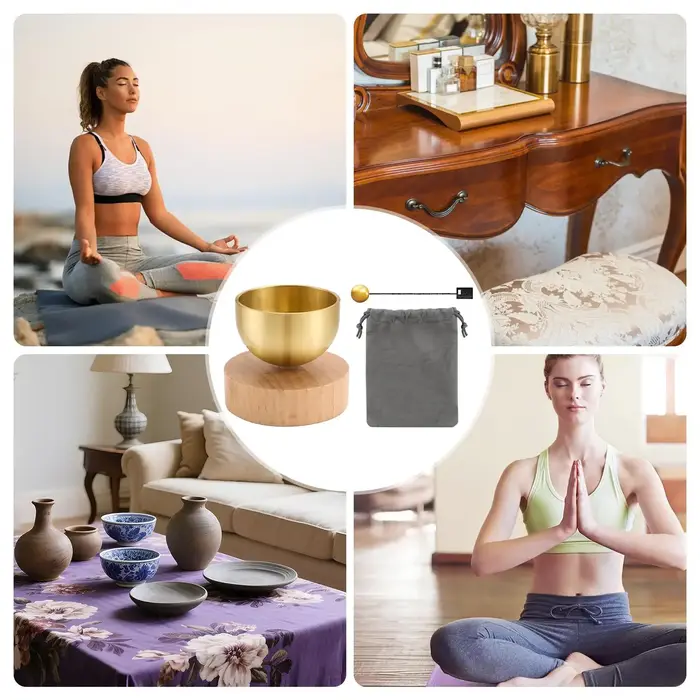 Bol chantant en laiton pour la méditation et le yoga
