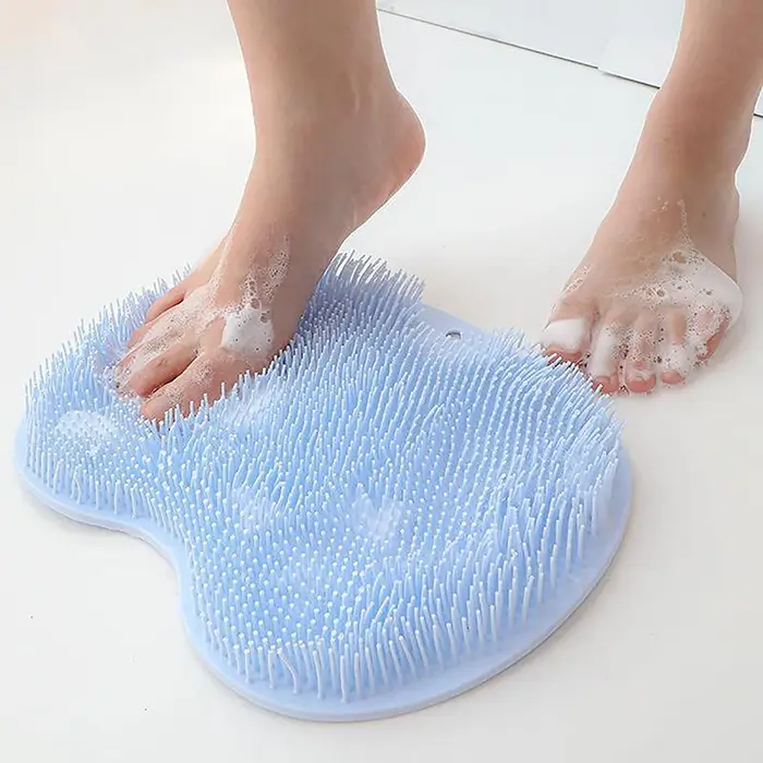 Tapis de bain antidérapant pour le dos et les pieds