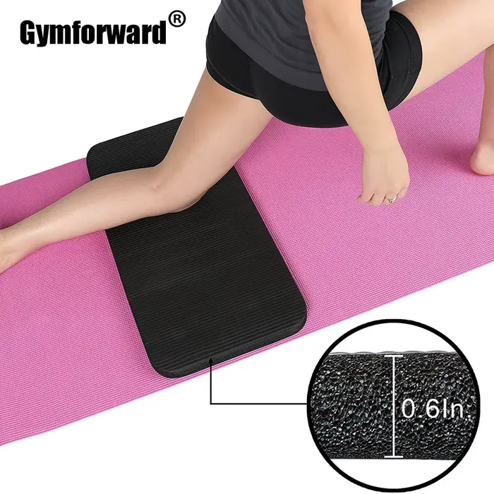 Genouillère de Yoga Extra épaisse de 1.5cm, coussinets de Yoga en mousse antidérapantes, tapis de Fi