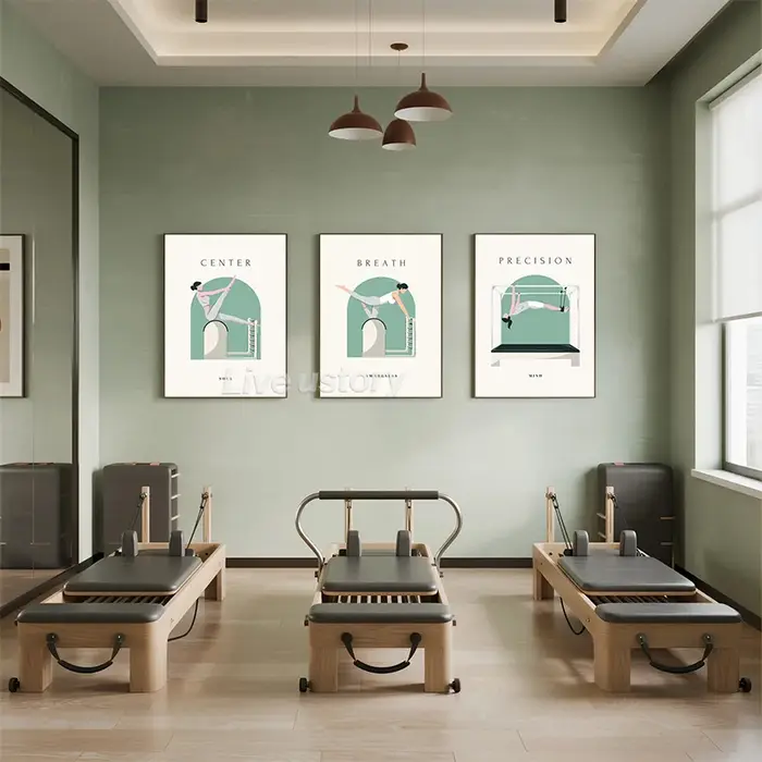 Yoga Asana ligne Art imprime Pilates enseignement affiches moderne minimaliste
