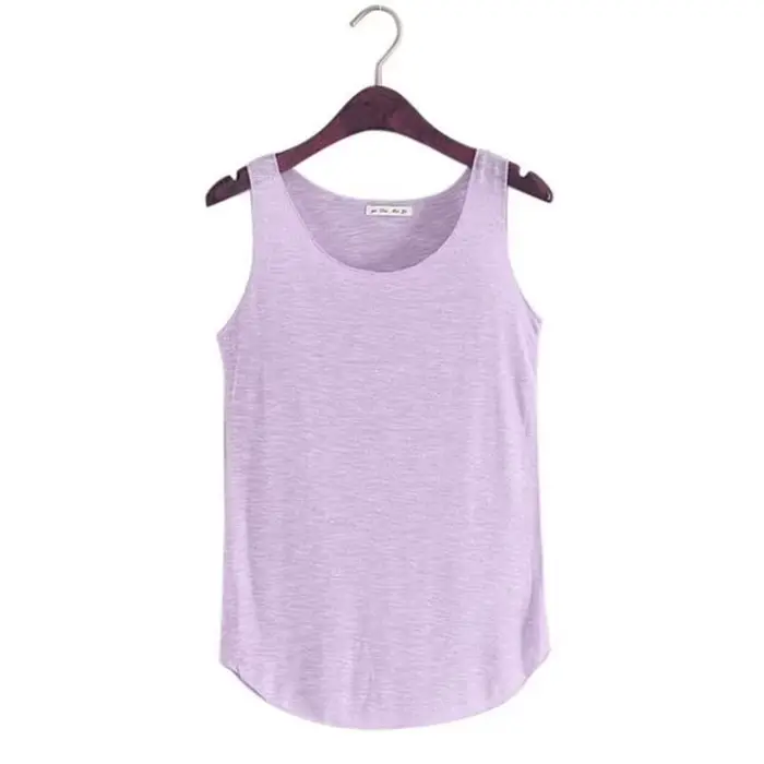 T-shirt de sport en coton et bambou mélangé pour femme, vêtement solide et décontracté, col en U, po