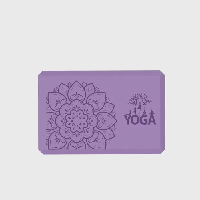 Blocs de yoga, lot de 1, blocs en mousse souple antidérapants avec bords biseautés pour l'alignement