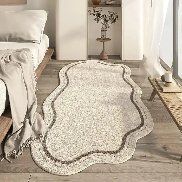 Tapis VIKAMA moderne et simple en forme de nuage irrégulier pour salon